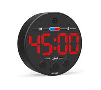 Sumsoctober Magnetic LED Timer Kitchen Accessory With Transparent LCD Display, Featuring Countdown And Count Up Functions For Accurate Time Tracking(red)