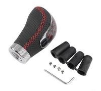 Sumsoctober Manual Transmission Shift Knob 5 Speed Leather Design for a Modern Touch in Vehicle Interiors (Black B)