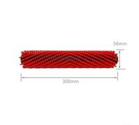 Sumsoctober Professional Sanitary Roller Brush Replacement Part for Karcher BR30/4C 4.762-452.0 Multi-Surface for Institutions with Strict Hygiene Standards(1 Red Roller brush)