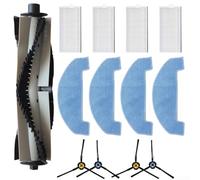 Sumsoctober Robot Vacuum Replacement Kit Main Brush Side Brushes Filters Mop Cloth Compatible with ILIFE A20 T20S V3x Polaris PVCR 3600
