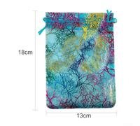 Sumsoctober Sheer Organza Drawstring Favor Bags Jewelry Pouches For Wedding Party Multiple Sizes 100 Pack(bule)