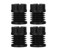 Sumsoctober Silicone Anti Vibration Feet For Bambu Lab P1 X1 Series For 3D Printer Shock Absorbing Pads Black 4PCS Long-lasting Rubber Reduce Desk Shaking