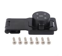 Sumsoctober Sliding Door Password Lock Keyless Cabinet Lock Electronic Combination Lock Zinc Alloy Keyless Security Lock for Home Office Drawer Cupboard(Black)