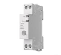 Sumsoctober Smart Energy Monitoring Timer WiFi Control Circuit Breaker Voice Activated Custom Alarm Real Time Power Meter Home Office Industrial Use PVC 9.4x7.6x2.4cm 63A White
