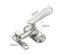 Sumsoctober Stainless Steel Door Latch for Wood Casement and Bathroom, Designed for Durability (L)