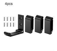 Sumsoctober The Organizational Tool 4PCS Folding Hooks Designed to Maximize Your Space Effectively (Black)