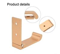 Sumsoctober The Organizational Tool 4PCS Folding Hooks Designed to Maximize Your Space Effectively (Gold)