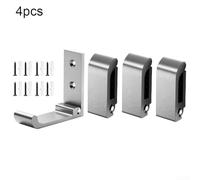 Sumsoctober The Organizational Tool 4PCS Folding Hooks Designed to Maximize Your Space Effectively (Silver)