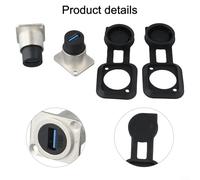 Sumsoctober USB 3 0 Dual Coupler Set, Fast and Reliable Connections Without Compromise on Performance (Sliver)