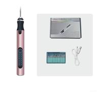 Sumsoctober USB Rechargeable Cordless Engraving Pen Kit With 20 Bits, 3-Speed Electric Etching Tool For Glass Metal Wood Jewelry DIY Art Silver(Rose Gold)