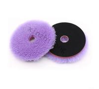 Sumsoctober Wool Polishing Pad 2PCS/Purple 5.5Inch,Sheepskin Wool Buffing Pads, Buffing Pads, For Car Paint Polisher Woollen Buffing