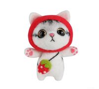 Sumsoctober Wool Roving Needle Felting Kit with Foam Mat(Car Hanger)