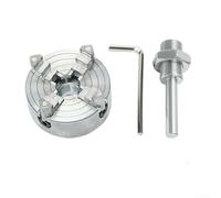 Sumsoctober Z011 Zinc Alloy Manual Lathe Chuck Three Jaw Self Centering High Accuracy Compact Drill Chuck for Electric Drill(A)