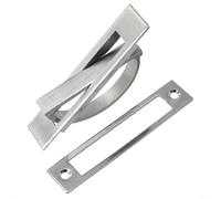 Sumsoctober Zinc Alloy Invisible Flush Pull Door Handle Perfectly Fitting into Any Modern or Classic Interior Decor Style