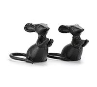 SUMTree 2pcs Cast Iron Little Cute Mouse Ornament Desktop Ornament