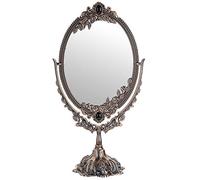SUMTree Vintage Oval Double Sided Rotatable Dressing Mirror (L, Red Bronze)