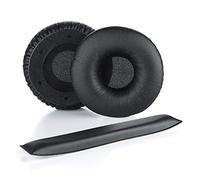 Sumugaric Replacement Ear Pads & Headband for Sol Republic Tracks HD V10 V8 Headphones Headset (Black, Faux Leather)