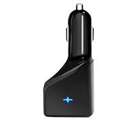 Sumvision 4 Port USB Device In-Car Charger 5V 24W (Black) with Power IQ Smart Technology (Cigar/Cigarette Lighter Connection)
