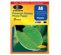 Sumvision Photo Picture Photograph Paper A6 260gm Glossy Photo Paper Premium Professional Gloss Coated Inkjet Photo Paper 25 Sheet Pack