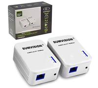 Sumvision® Powerline HomePlug Adaptors 1000Mbps Gigabit Twin Network Homeplug Powerline Adaptors