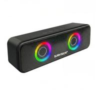 Sumvision Tekuno Portable Bluetooth Speaker True Wireless Stereo Speakers Chroma LED 24Hr 1200mAh Long Life Battery Bluetooth 5.3 USB C Fast Charge Enhance Bass Drop Protect UK Design UK Tech Support
