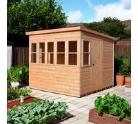 Sun 5' 7" x 8' Pent Potting Shed - Premium Dip Treated Shiplap
