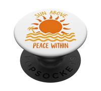 Sun Above Peace Within Beach Vibes PopSockets Adhesive PopGrip