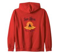 Sun Above Peace Within Yoga Calm Zip Hoodie