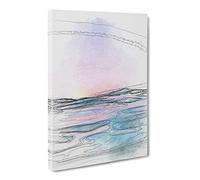 Sun Above The Sea In Spain Canvas Print | Gallery Wrapped 30mm Frame Wall Art | 30x20 inches | Ready to Hang | Abstract Seascape Picture | Living Room Bedroom Lounge Office