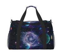 Sun and Earth Hand Travel Bag - Durable Carry-On Luggage Weekend Bag, Travel Tote Luggage Bag, Travel Vacation Bag, Trip Bag, Portable Bag, Travel Gear Carryall Bag