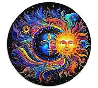 Sun And Moon 1000 Piece Jigsaw Puzzle for Women, Men Celestial Theme Brainteasing Jigsaws Challenge Games Great Gift 1000pcs (67.5x67.5cm)