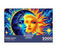 Sun And Moon 1000 Piece Puzzles Adults Fun Challenging World Peace Creative Gifts Women And Man Beautiful Decoration Jigsaw 38x26cm/1000pcs