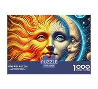 Sun And Moon 1000 Piece Puzzles Adults Fun Challenging World Peace Creative Gifts Women And Man Beautiful Decoration Jigsaw 38x26cm/1000pcs