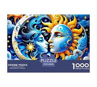 Sun And Moon 1000 Piece Puzzles Adults Fun Challenging World Peace Creative Gifts Women And Man Home Decoration Puzzles 38x26cm/1000pcs