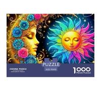 Sun And Moon 1000 Pieces for Adults Jigsaw Puzzles Educational Games Magnificent Sky Family Puzzle Game Birthday Gifts for Decompression And Wall Decor70x50cm/1000pcs