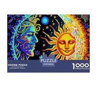 Sun And Moon 1000 Pieces Jigsaw Adults Fun Challenging World Peace Creative Gift Women And Man Beautiful Decoration Jigsaw 38x26cm/1000pcs