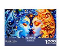 Sun And Moon 1000 Pieces Jigsaw Adults Fun Challenging World Peace Creative Gift Women And Man Beautiful Decoration Jigsaw 38x26cm/1000pcs