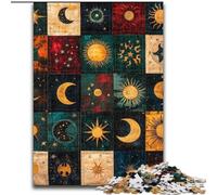 Sun And Moon Collage 1000 Pieces Jigsaw Puzzles For Teens And Adults, Challenging Game for Is Ideal As A Gift for The Whole Family (26x38cm)