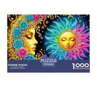 Sun And Moon Jigsaw Puzzles for Adults 1000 Educational Game Magnificent Sky Challenge High Difficulty for Decompression And Wall Decor38x26cm/1000pcs