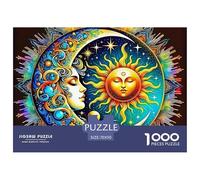 Sun And Moon Jigsaw Puzzles for Adults 1000 Piece Educational Game Challenge Toy Magnificent Sky Family Puzzle Game Birthday Gifts Beautiful Decoration Puzzle70x50cm/1000pcs