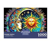 Sun And Moon Jigsaw Puzzles for Adults 1000 Piece Educational Games Magnificent Sky Family Puzzle Game Birthday Gifts for Decompression And Wall Decor38x26cm/1000pcs