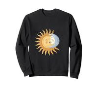 Sun and Moon Kissing Celestial Harmony Romance Sweatshirt