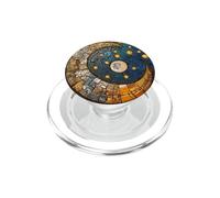 Sun and Moon Stained Glass Mosaic Celestial Night Sky PopSockets PopGrip for MagSafe