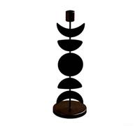 Sun and Moon Themed Iron Candlestick for Creating Memorable Candlelit Moments at For Home and Events (Moon)