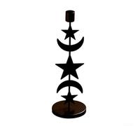 Sun and Moon Themed Iron Candlestick for Creating Memorable Candlelit Moments at For Home and Events (Star)