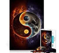 Sun And Moon Yin And Yang 1000 Piece Jigsaw Puzzle for Teenagers Clear Logic Toy Calm Pastime Perfect Cut Classic Gift 38x52cm
