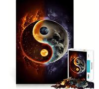 Sun And Moon Yin And Yang Jigsaw for Teenagers 1000 Pieces Logic Play Indoor Fun Accurate Edge Art Collection Piece 50x75cm