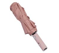 Sun and Rain Umbrella, Portable Fan Umbrella with Black Glue Coating, High-Density Fiber Heat Insulation, Dual Purpose for Daily Use (Pink)