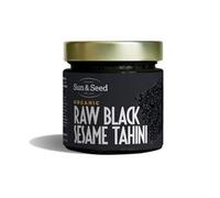 Organic Raw Black Sesame Tahini by Sun & Seed - 200g - Made From 100% Organic Whole Black Sesame Seeds - Healthy Tahini Paste - Vegan - Gluten, Dairy & Soy Free
