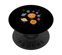 Sun And The Solar System Planets Outer Space Traveler PopSockets Adhesive PopGrip